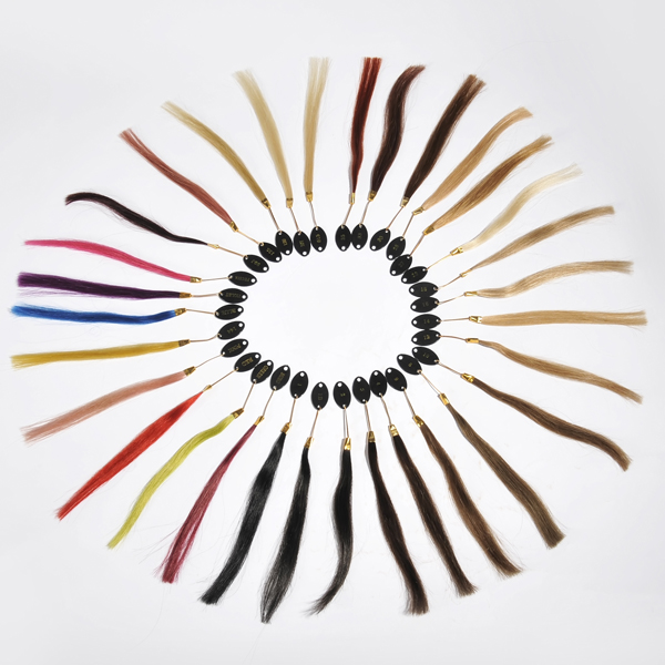 Human hair color ring 